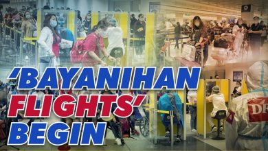 Bayanihan flights begin